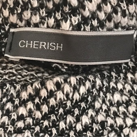 Cherish Black & White Mock-Neck Tunic Dress Size OS - Picture 4 of 4